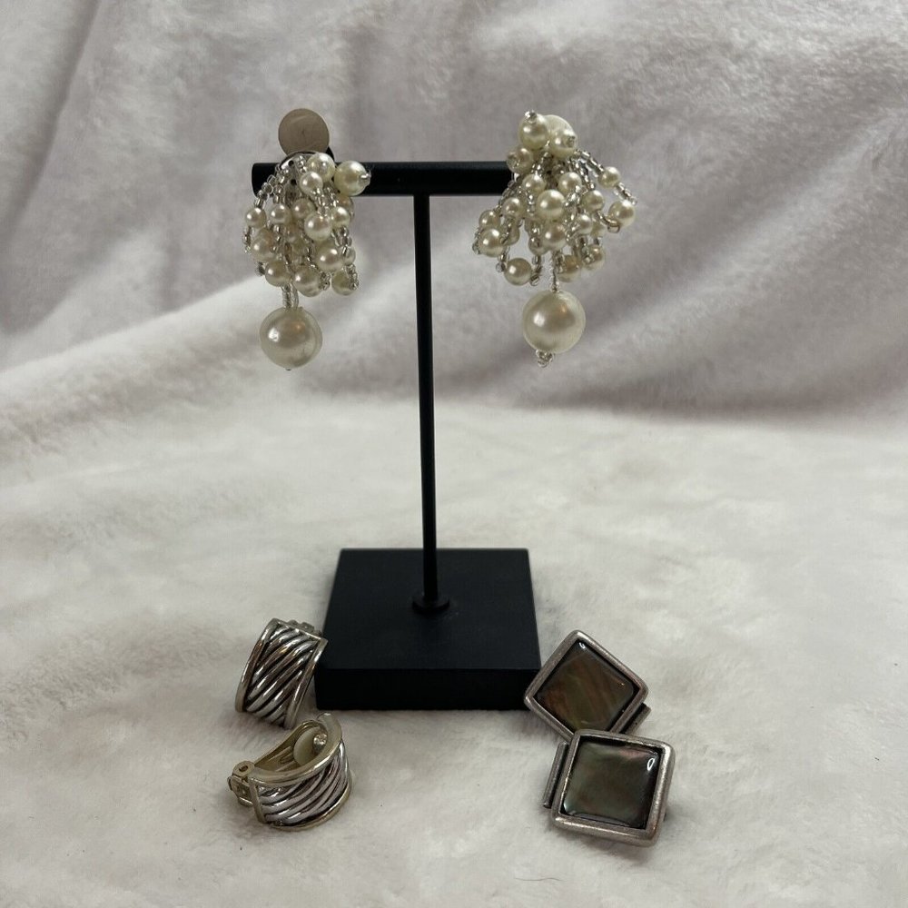 Vintage bundle 3 pair‎ CLIP ON earrings
